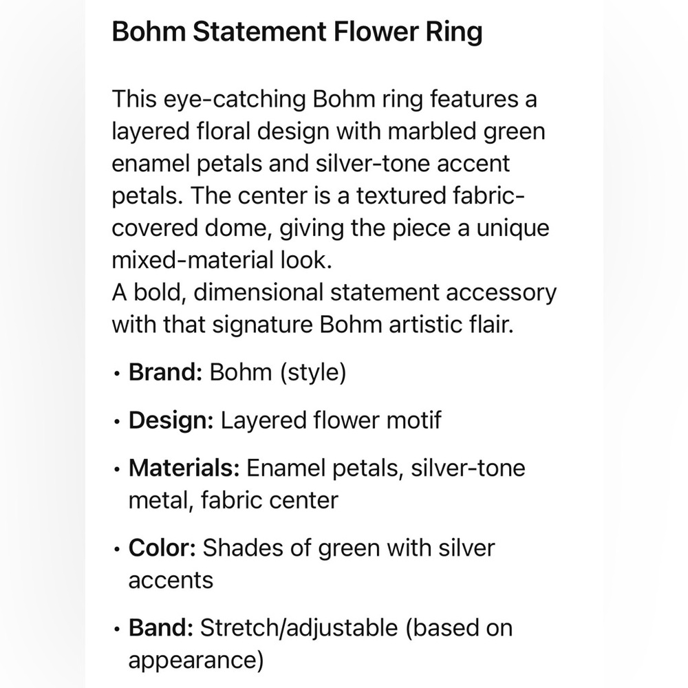 Bohm Statement Ring - image 2